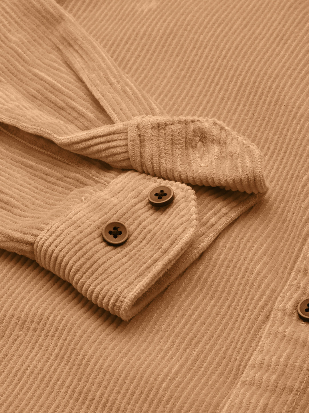 Men's Brown Corduroy Shacket