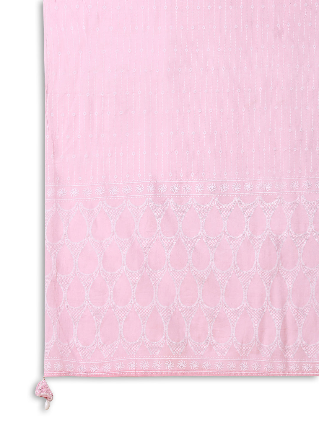 Women Abstract Straight Thread Work Pink Kurta Set with Dupatta