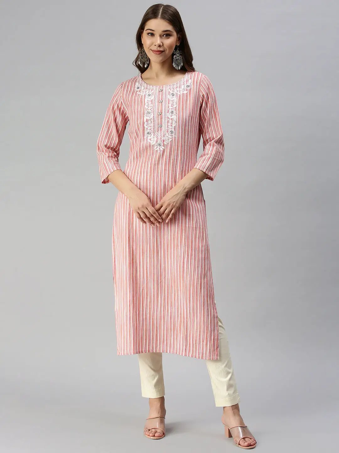 Women's Printed Multi Straight Kurta