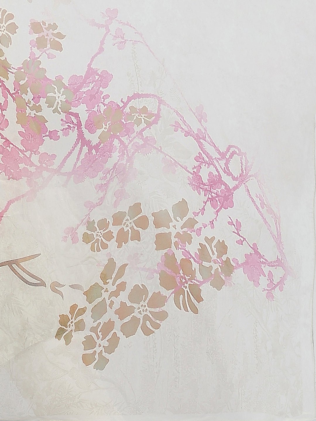 Women's Floral Printed Off White Kurta Set with Dupatta