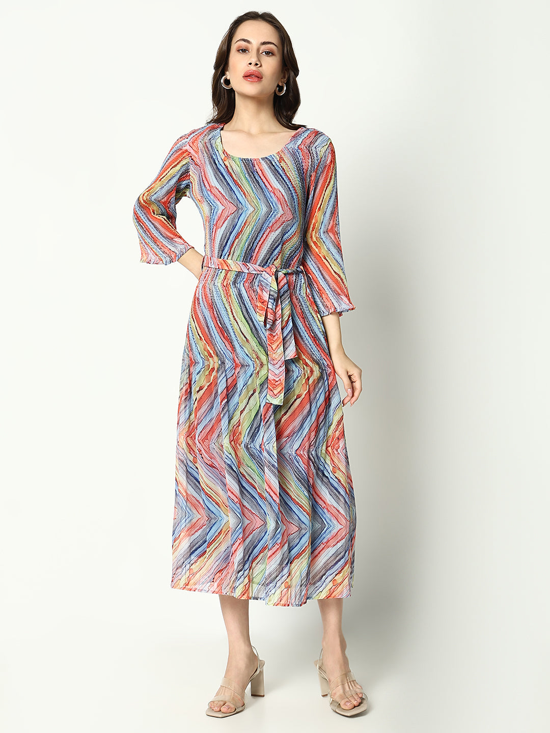 Women's Multi Printed A-Line Dress