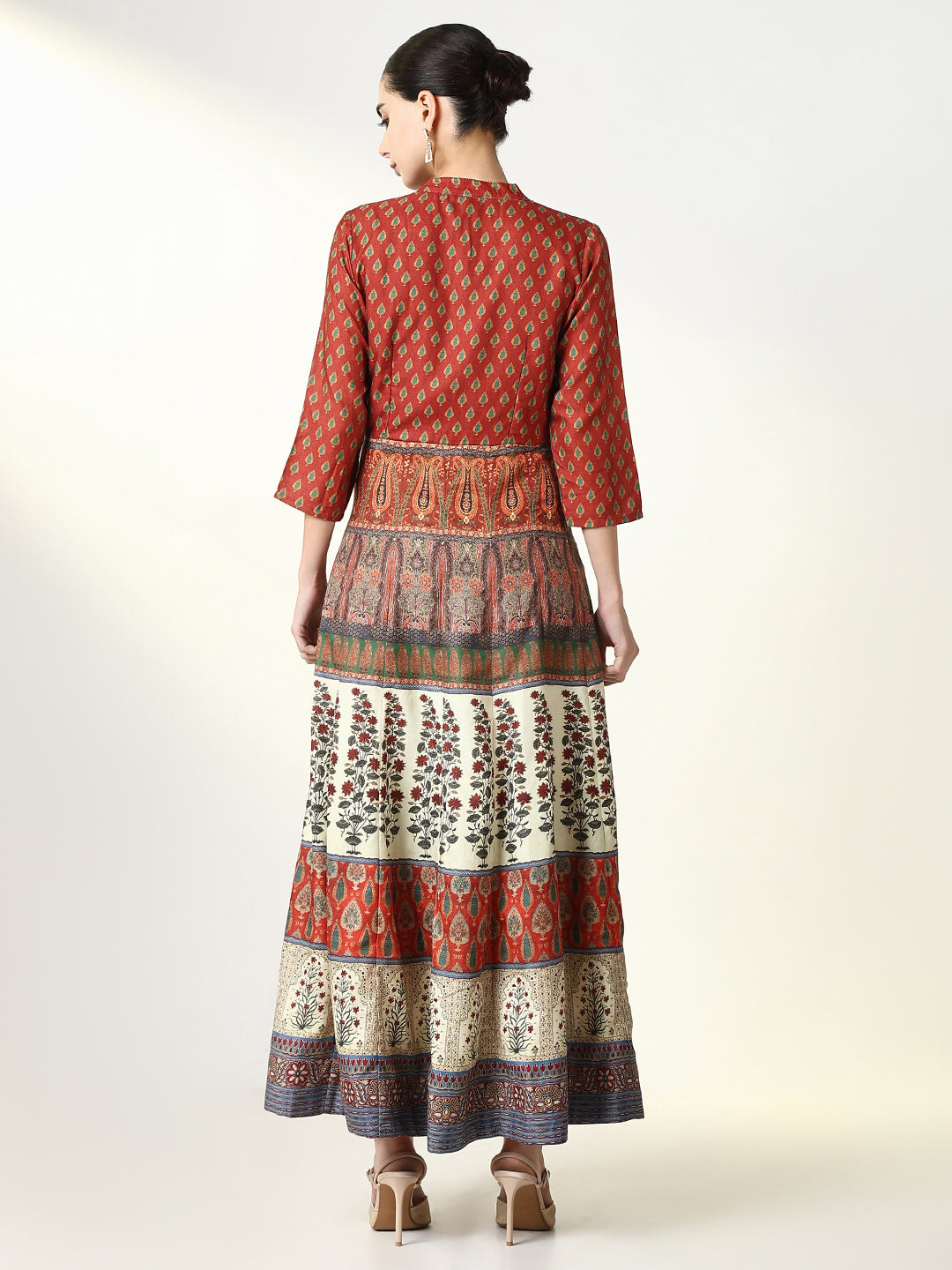 Women Multi Graphic Anarkali Kurta