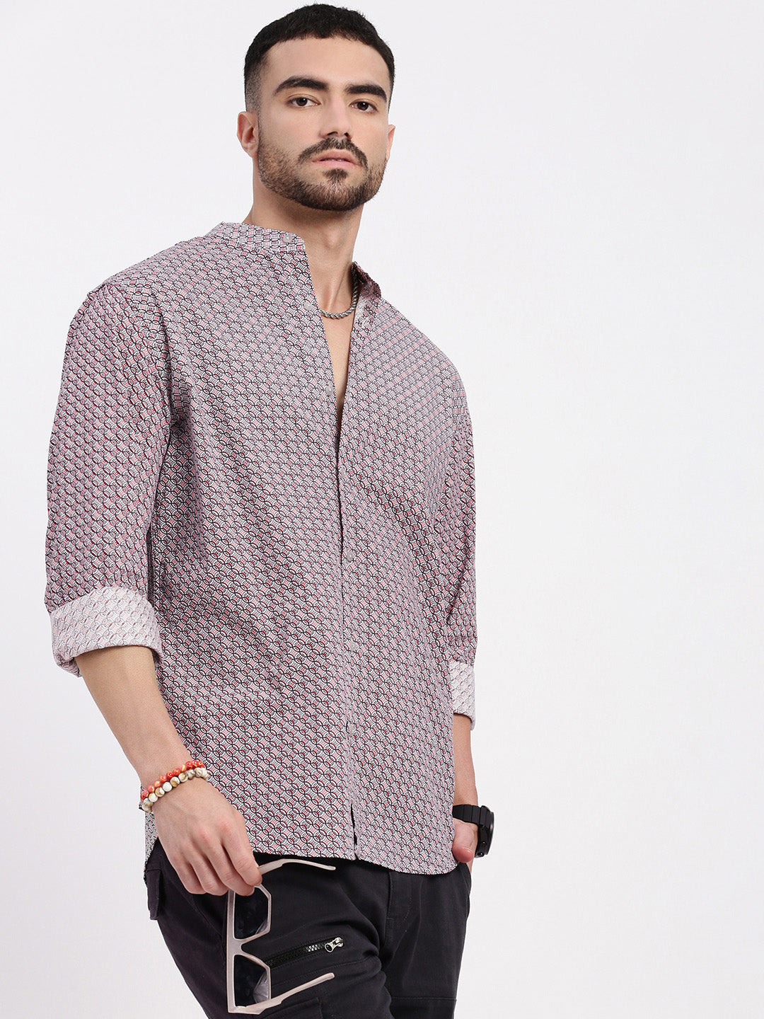 Men Multi Printed Slim Fit Shirt