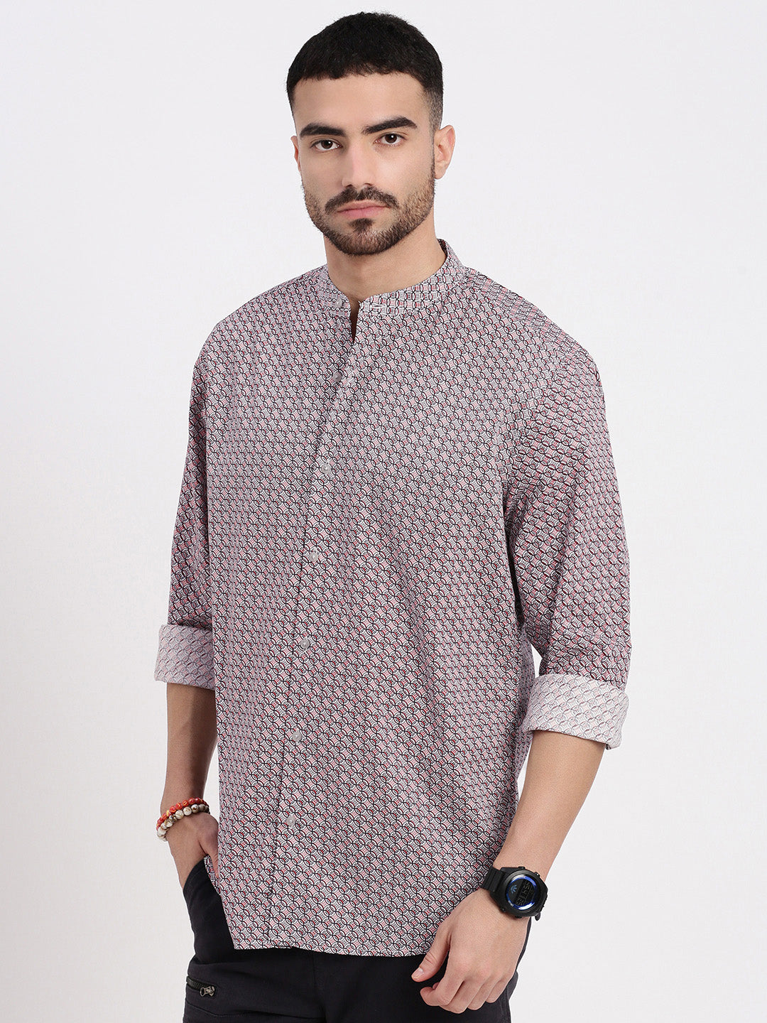 Men Multi Printed Slim Fit Shirt