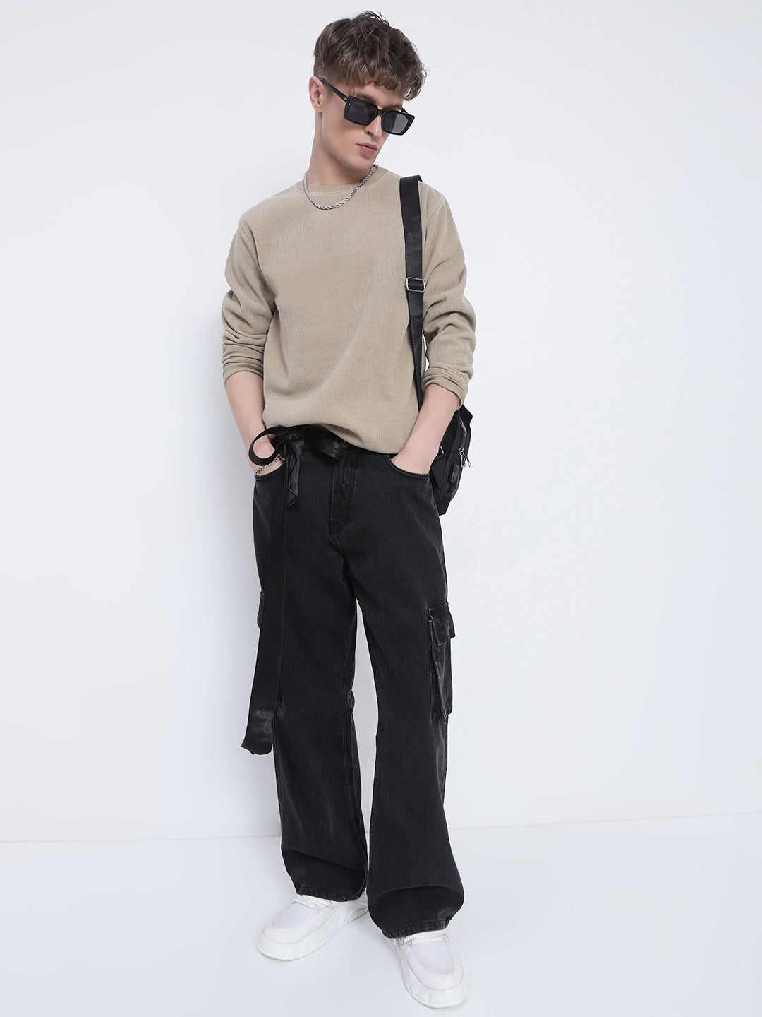 Men's Beige Sweatshirt