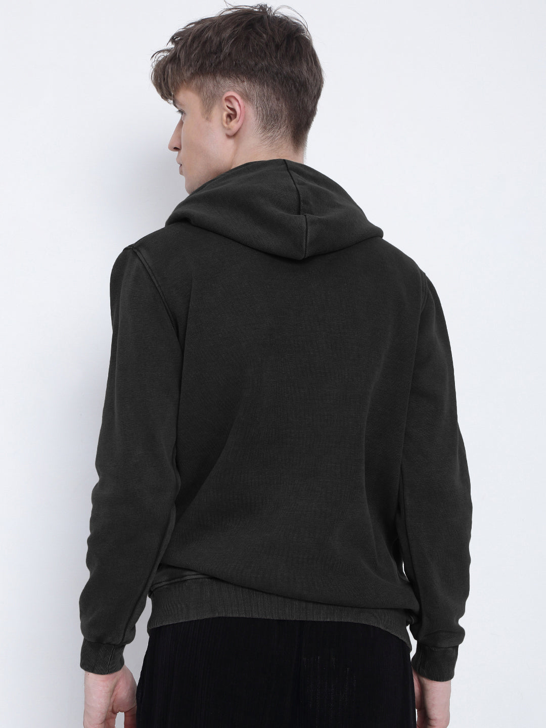Men's Black Hoodie with Pockets