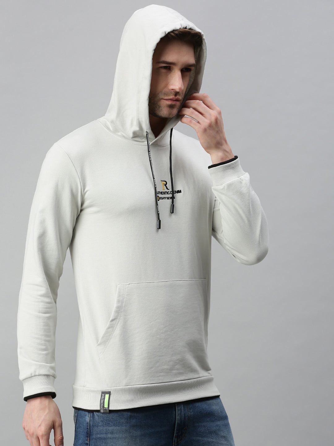 Men Solid Grey Sweatshirt