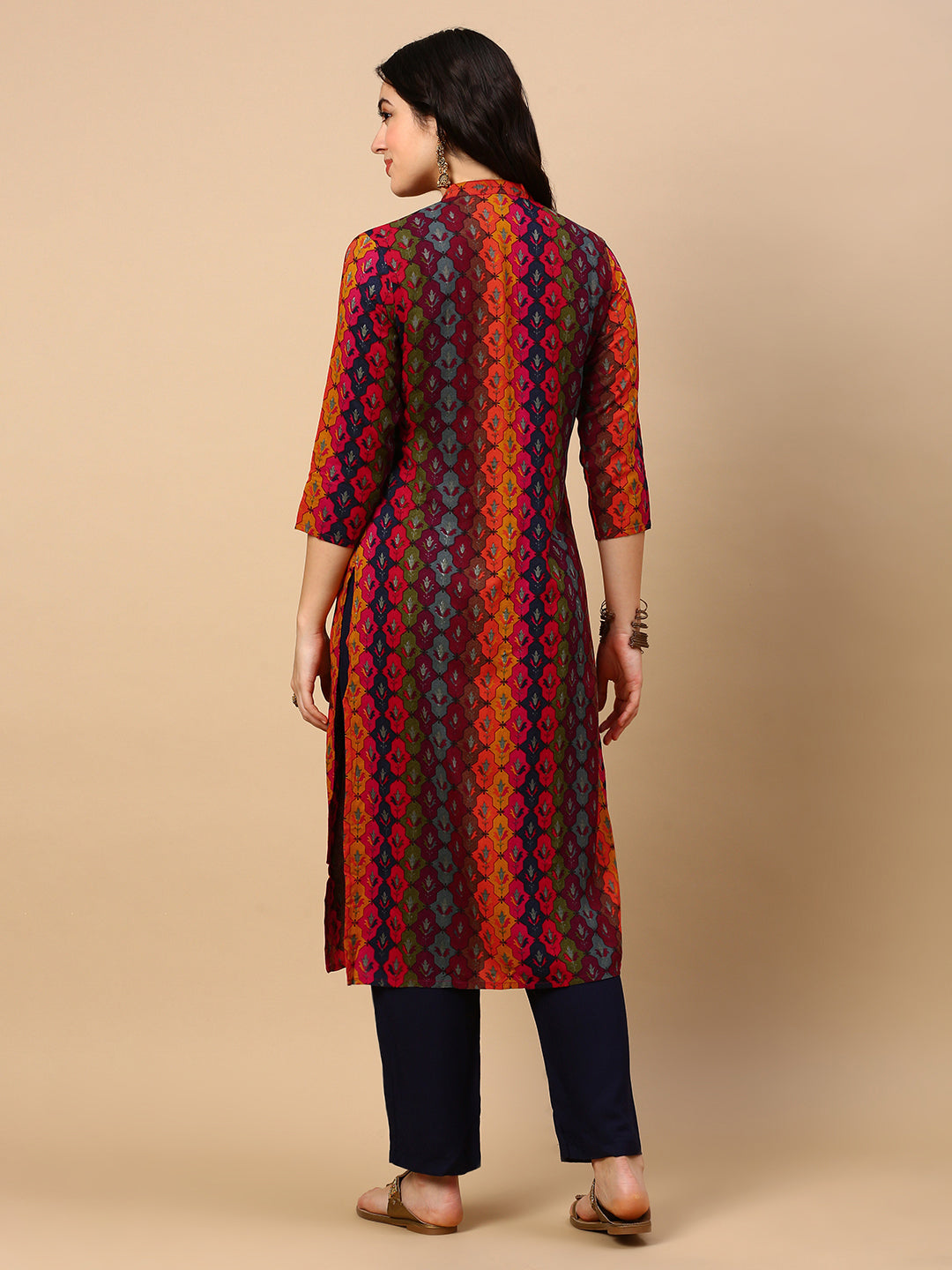 Women Multi Graphic Straight Kurta