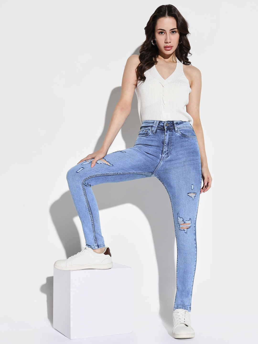 Women Blue Skinny Fit Jeans