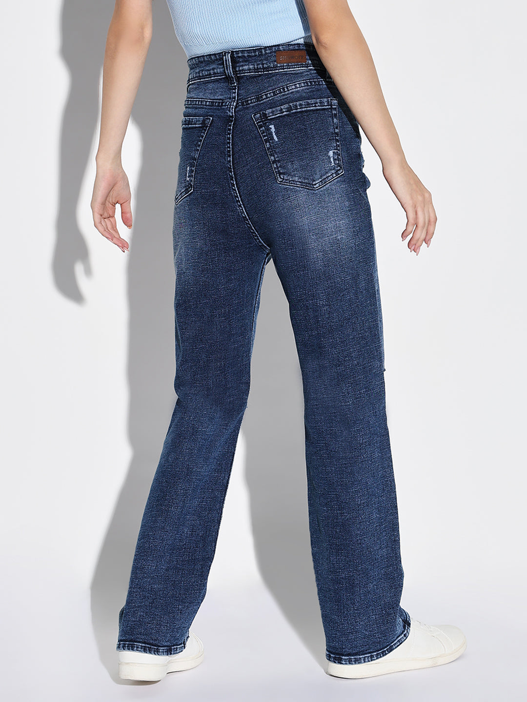 Women Blue Straight Fit Jeans