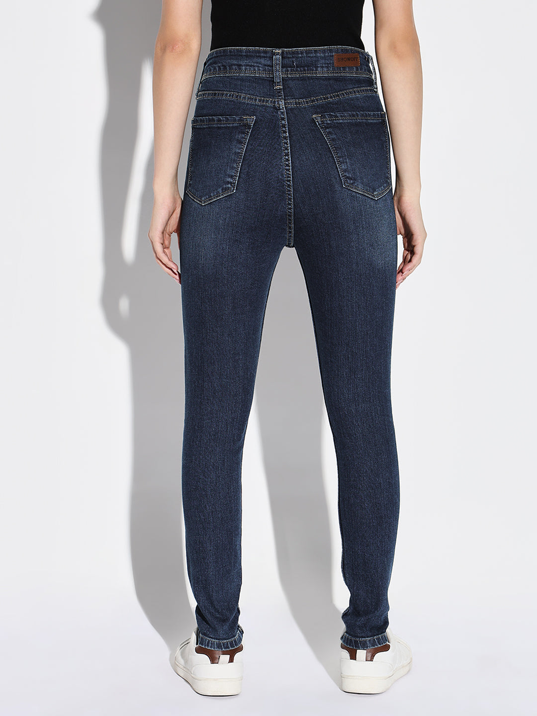 Women Navy Blue Slim Fit Jeans