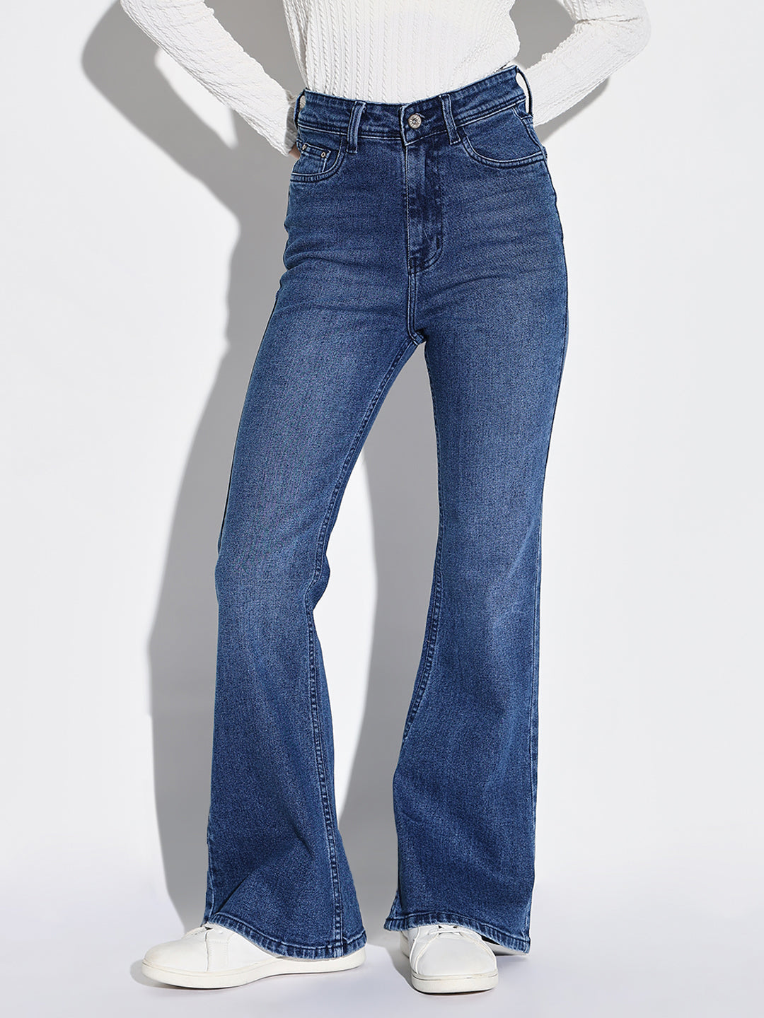 Women Blue Bootcut Jeans