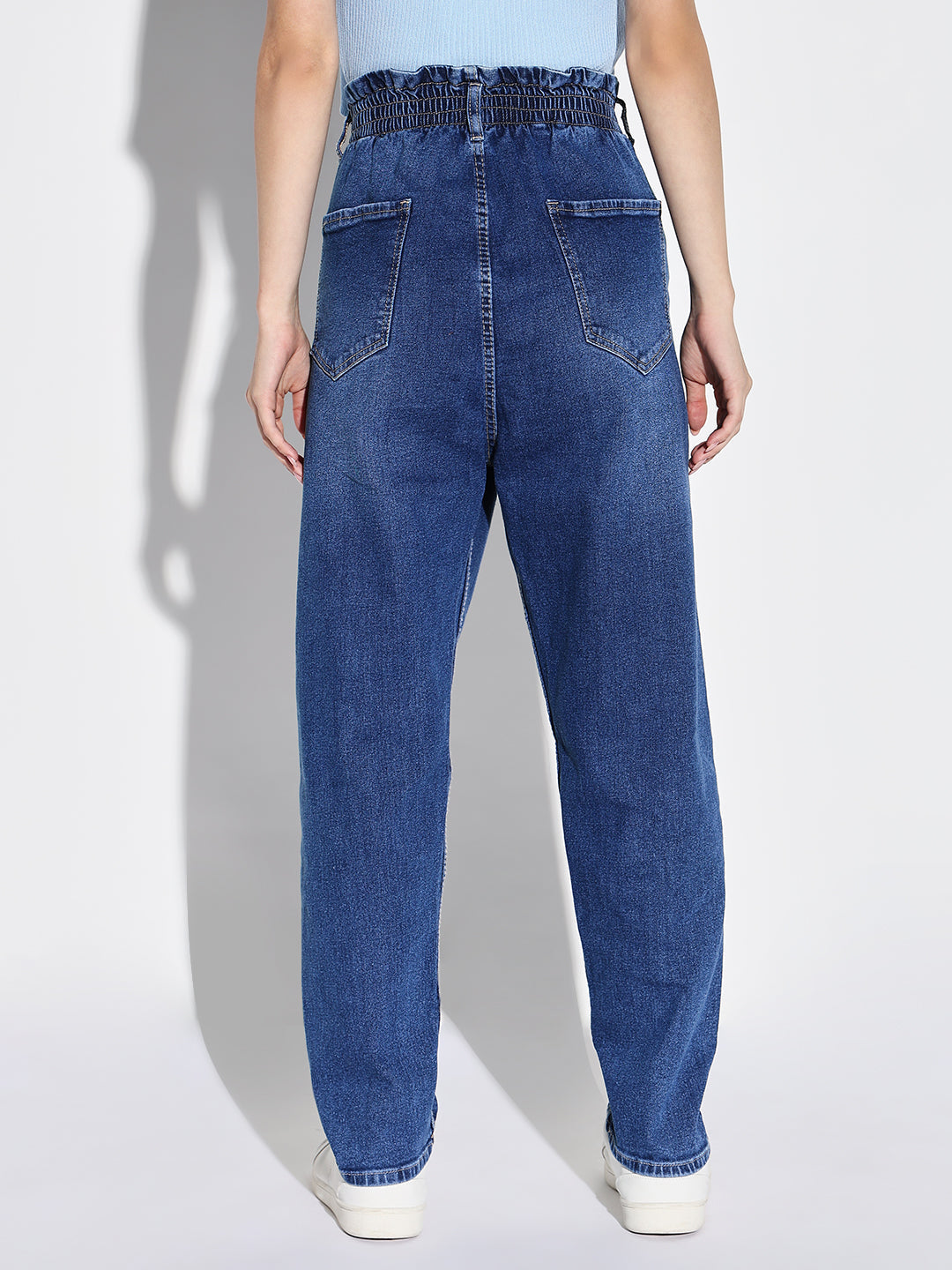 Women Blue Mom Fit Jeans