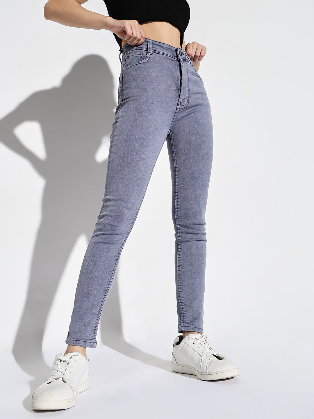 Women Purple Skinny Fit Jeans