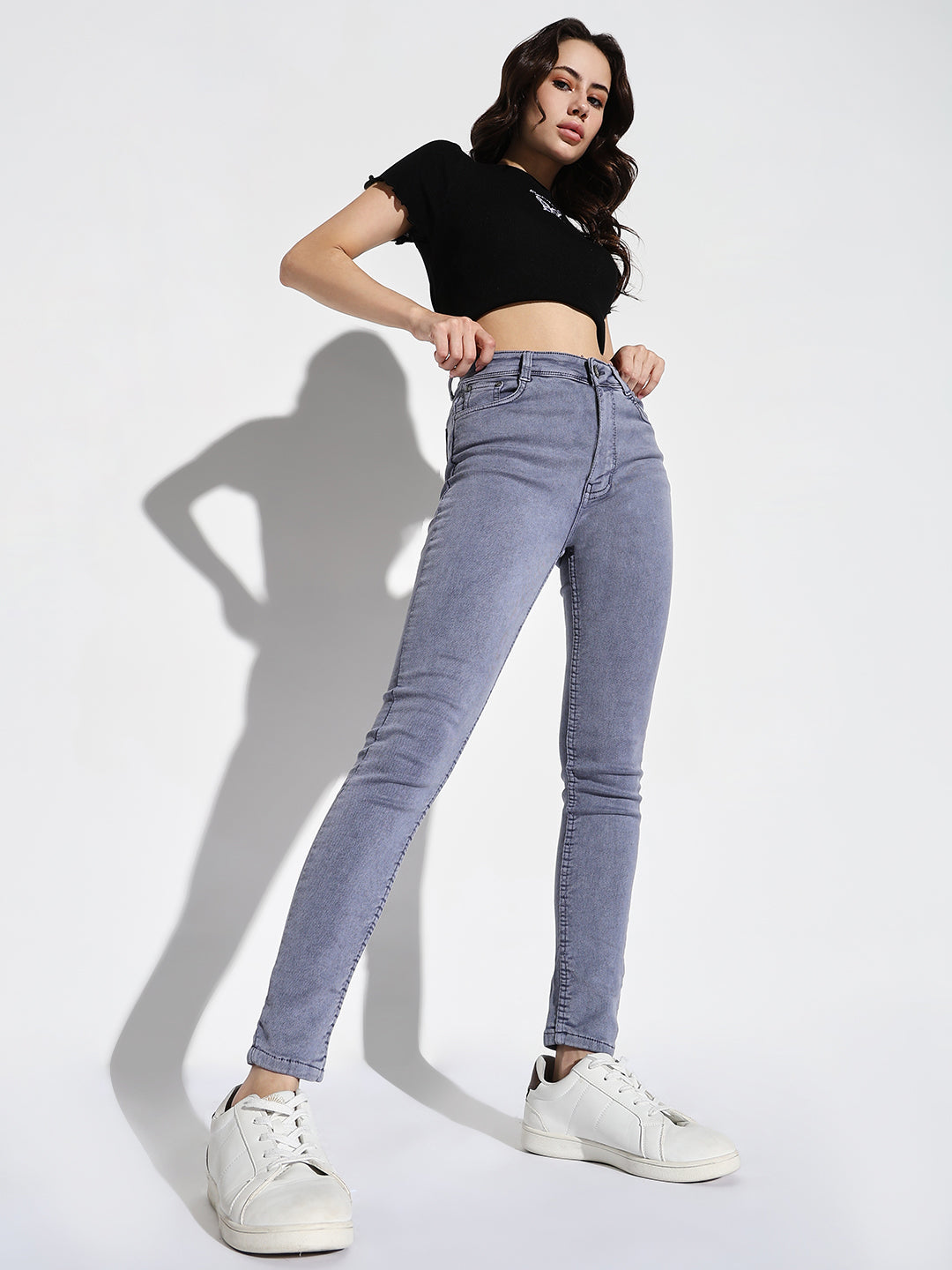 Women Purple Skinny Fit Jeans