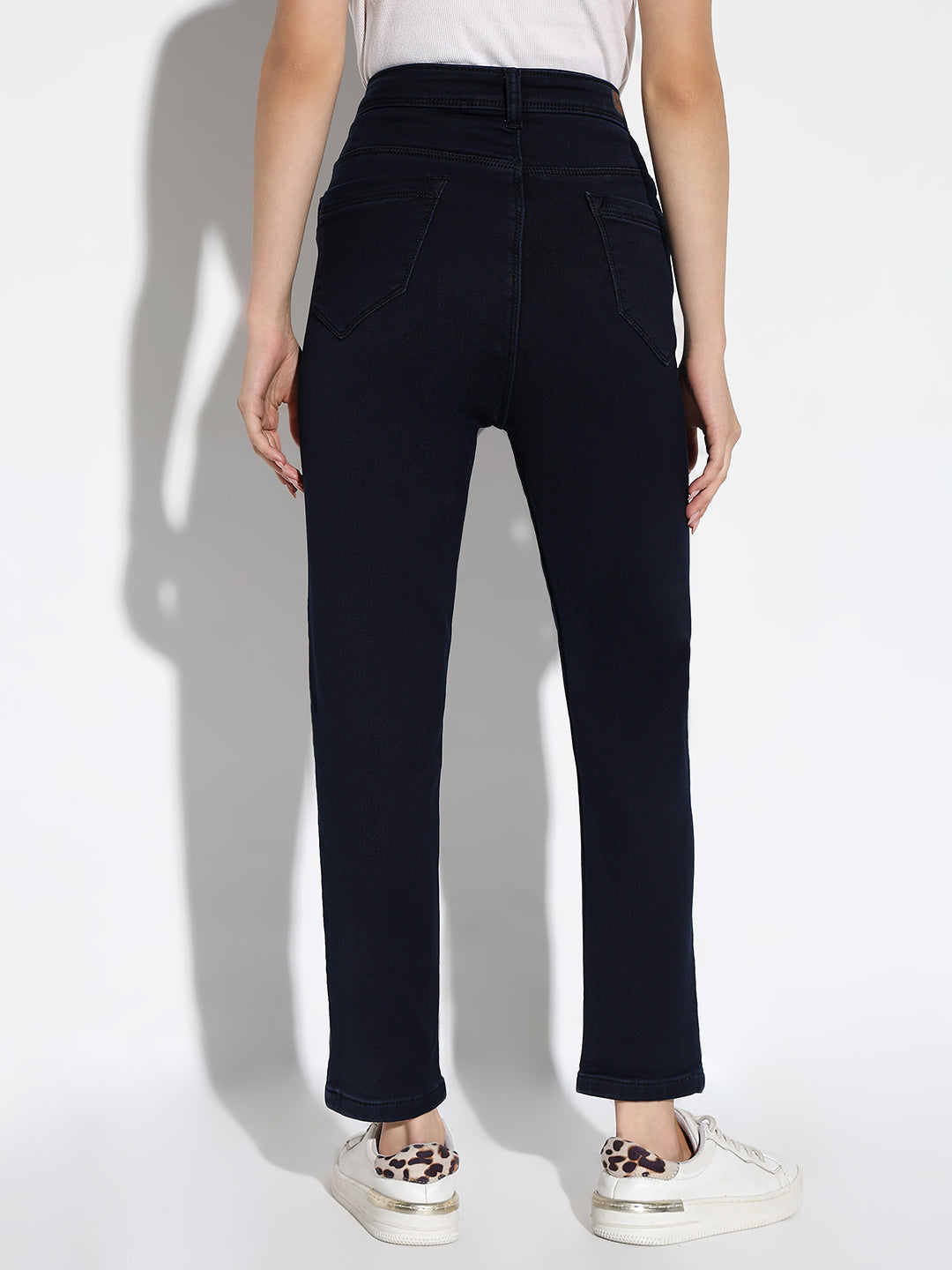 Women Navy Blue Slim Fit Jeans