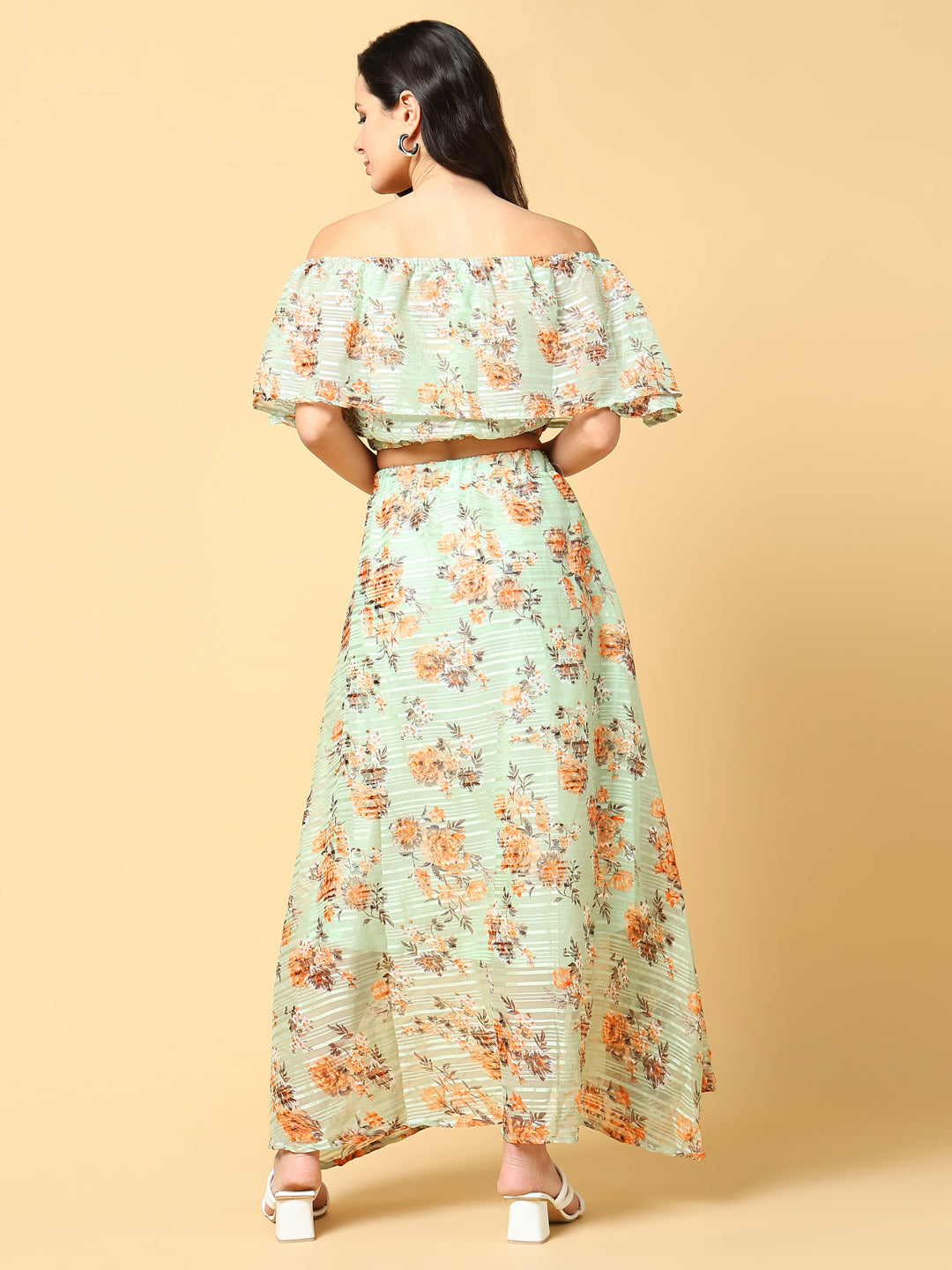 Women's Green Printed Comfort Co-Ords Set