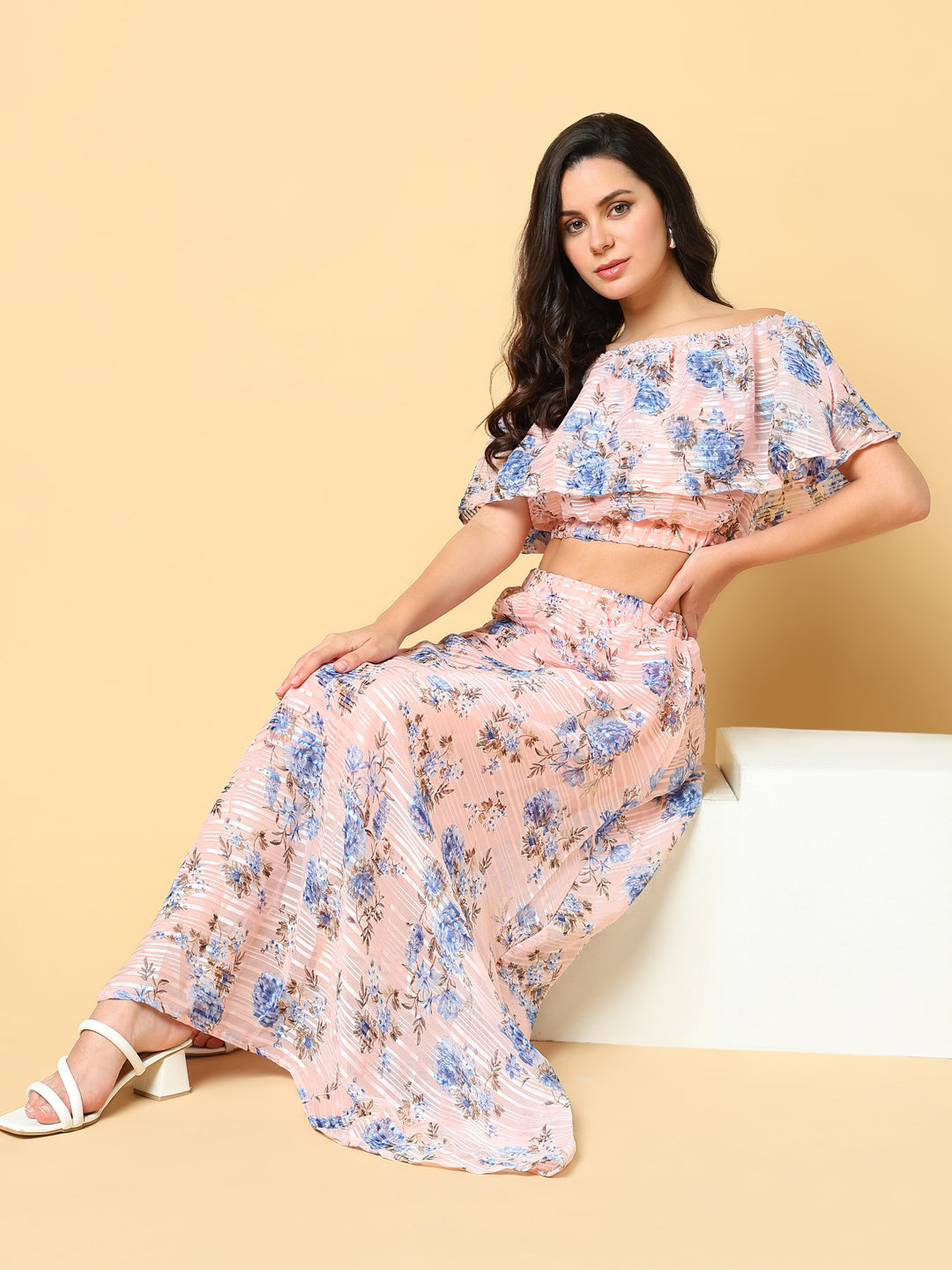 Women's Pink Printed Comfort Co-Ords Set