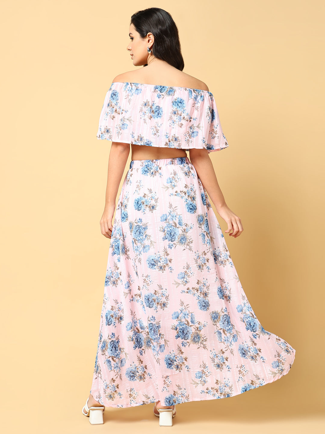 Women's Pink Printed Comfort Co-Ords Set