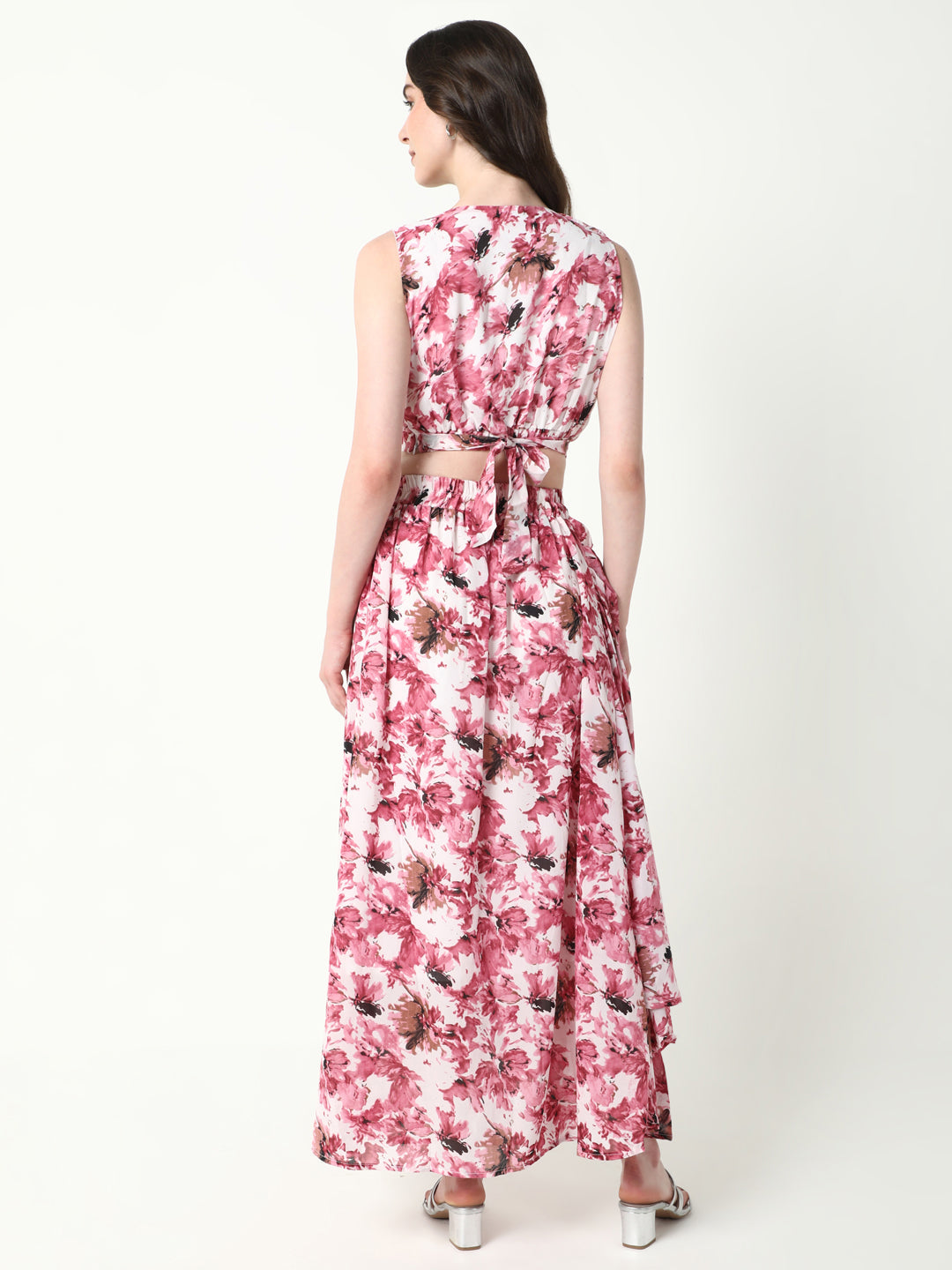 Women's Pink Printed Classic Co-Ords Set