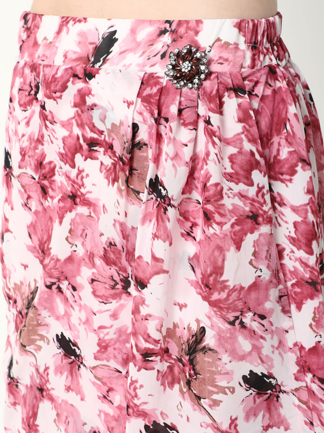 Women's Pink Printed Classic Co-Ords Set