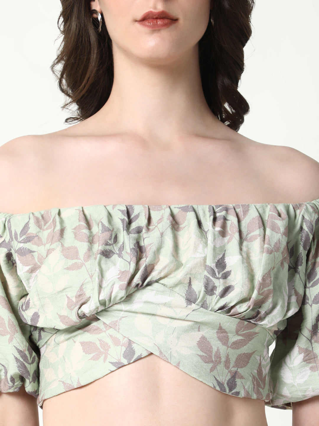 Women's Green Printed Casual Co-Ords Set