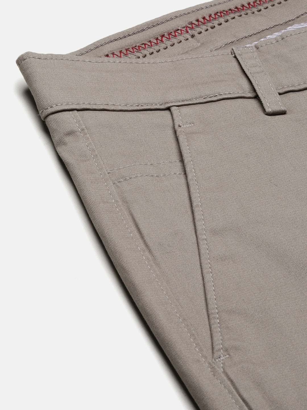 Men Grey Solid Trousers