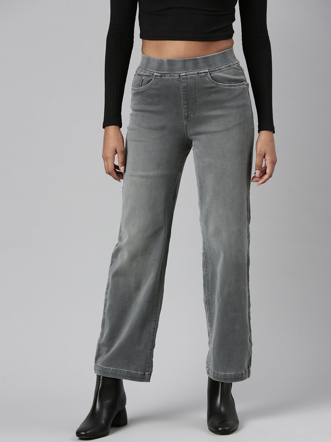 Women Grey Denim Jeans