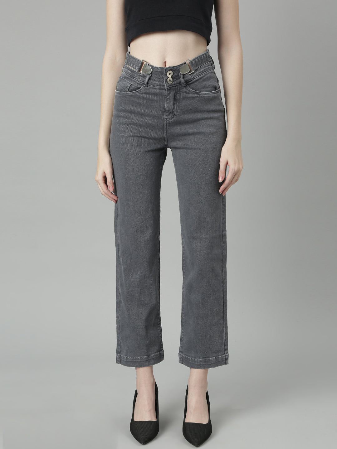 Women Grey Denim Jeans