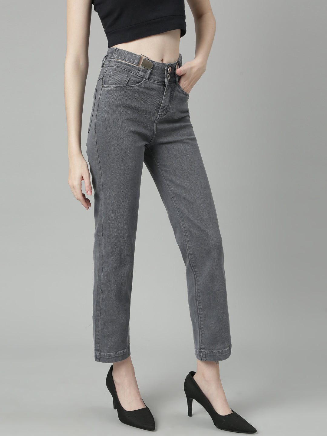 Women Grey Denim Jeans