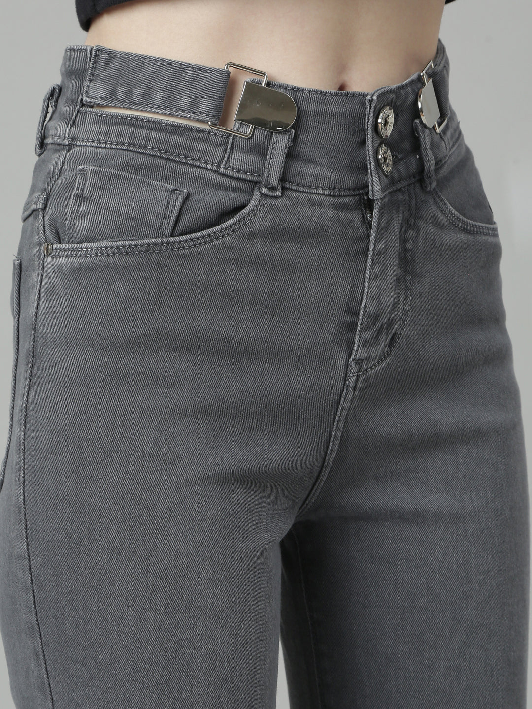 Women Grey Denim Jeans