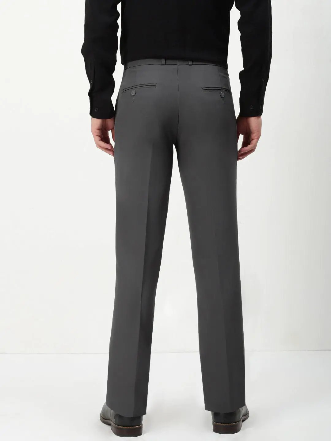 Men's Grey Slim Fit Formal Trousers - from SHOWOFFFF