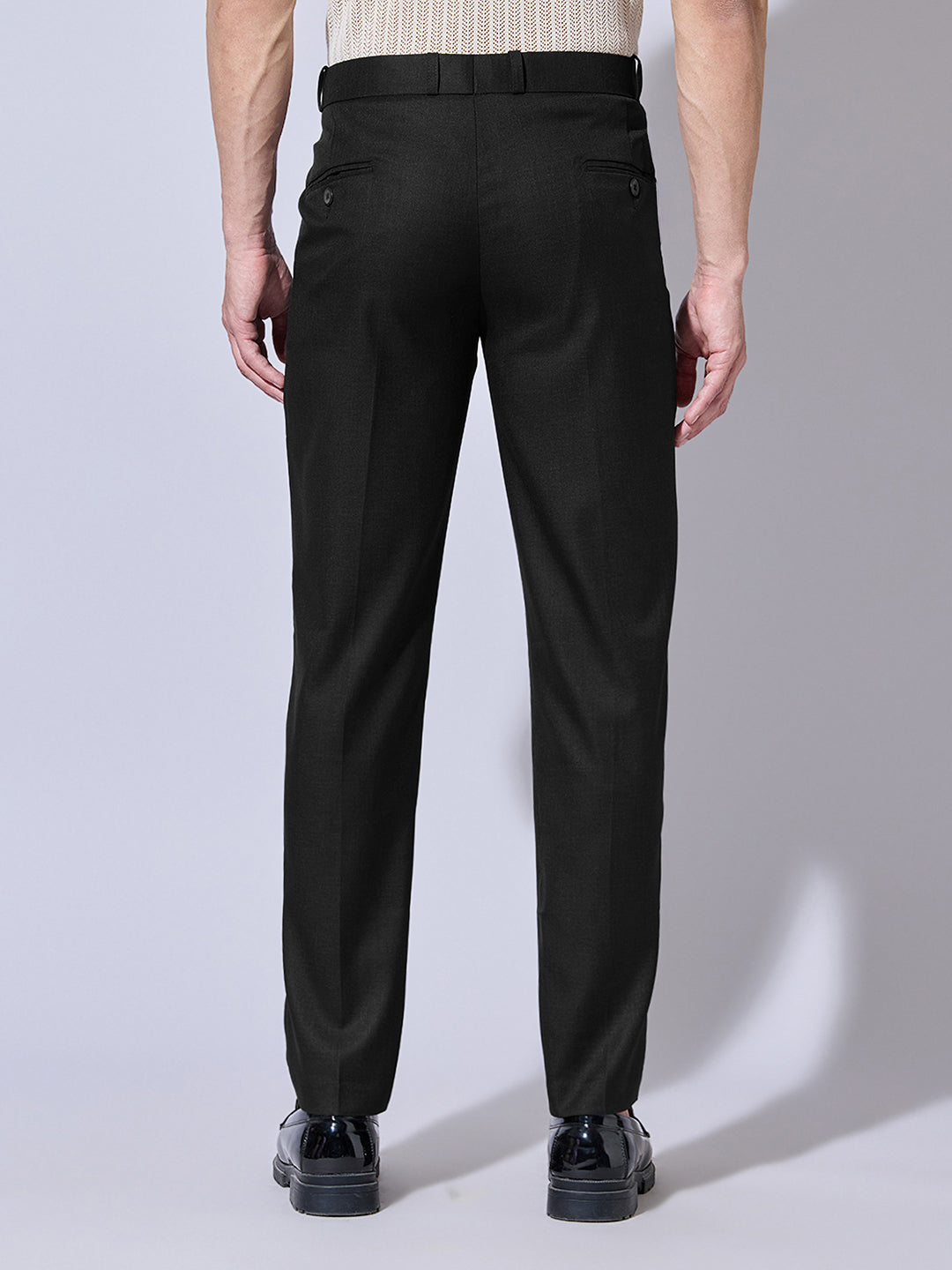 Men's Black Slim Fit Trousers