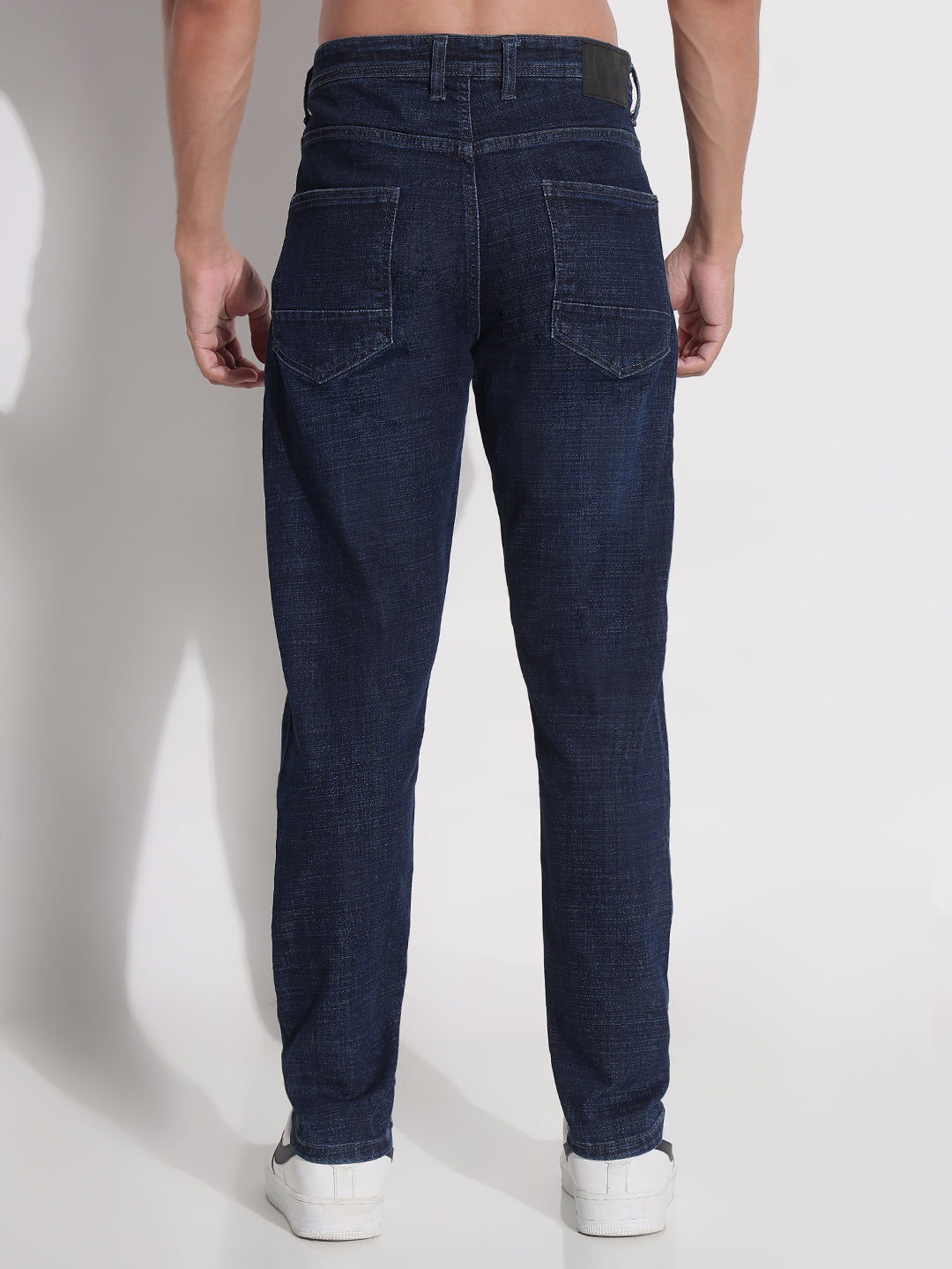 Men's Navy Blue Slim Fit Jeans