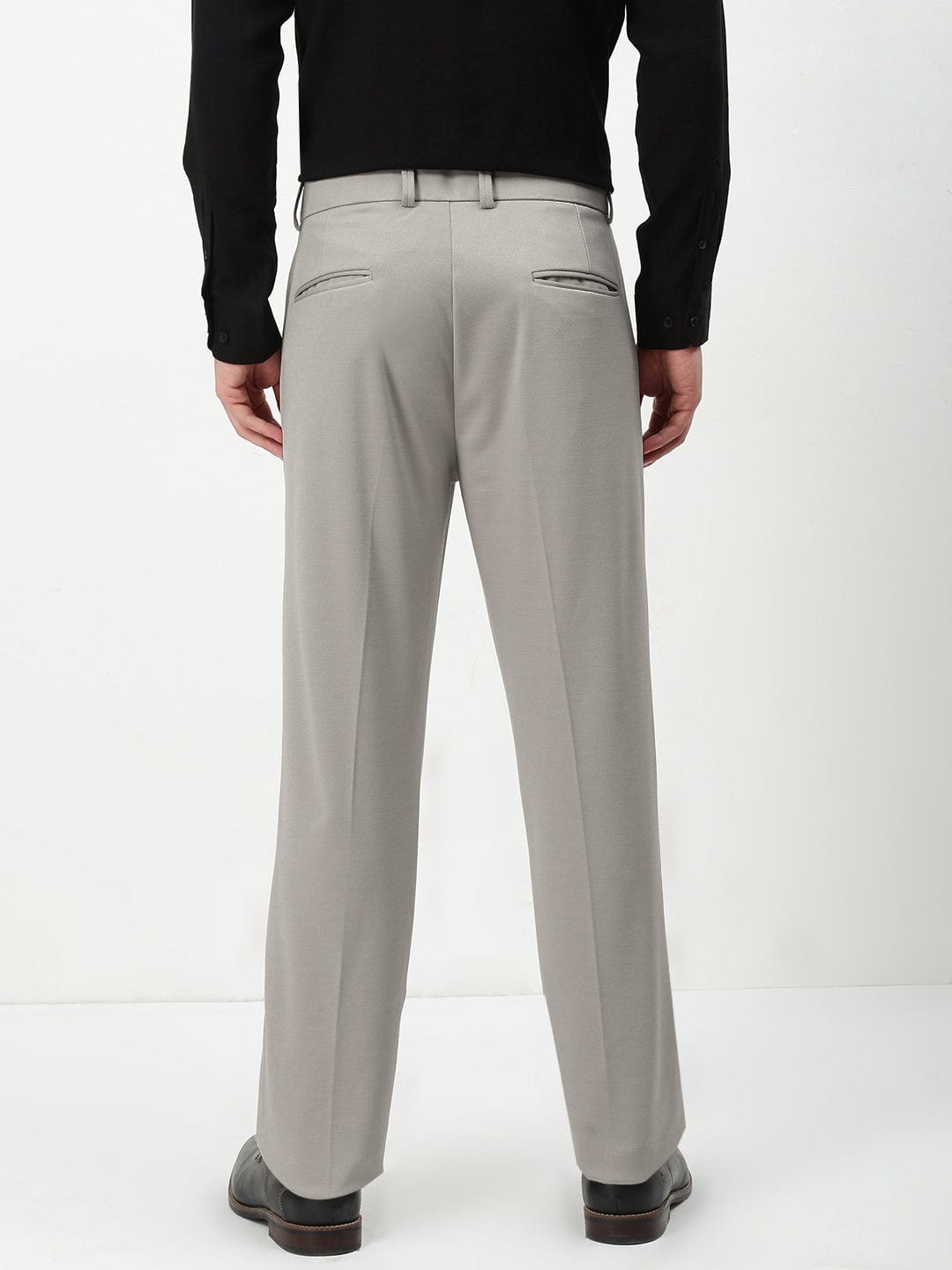 Men's Grey Formal Trousers