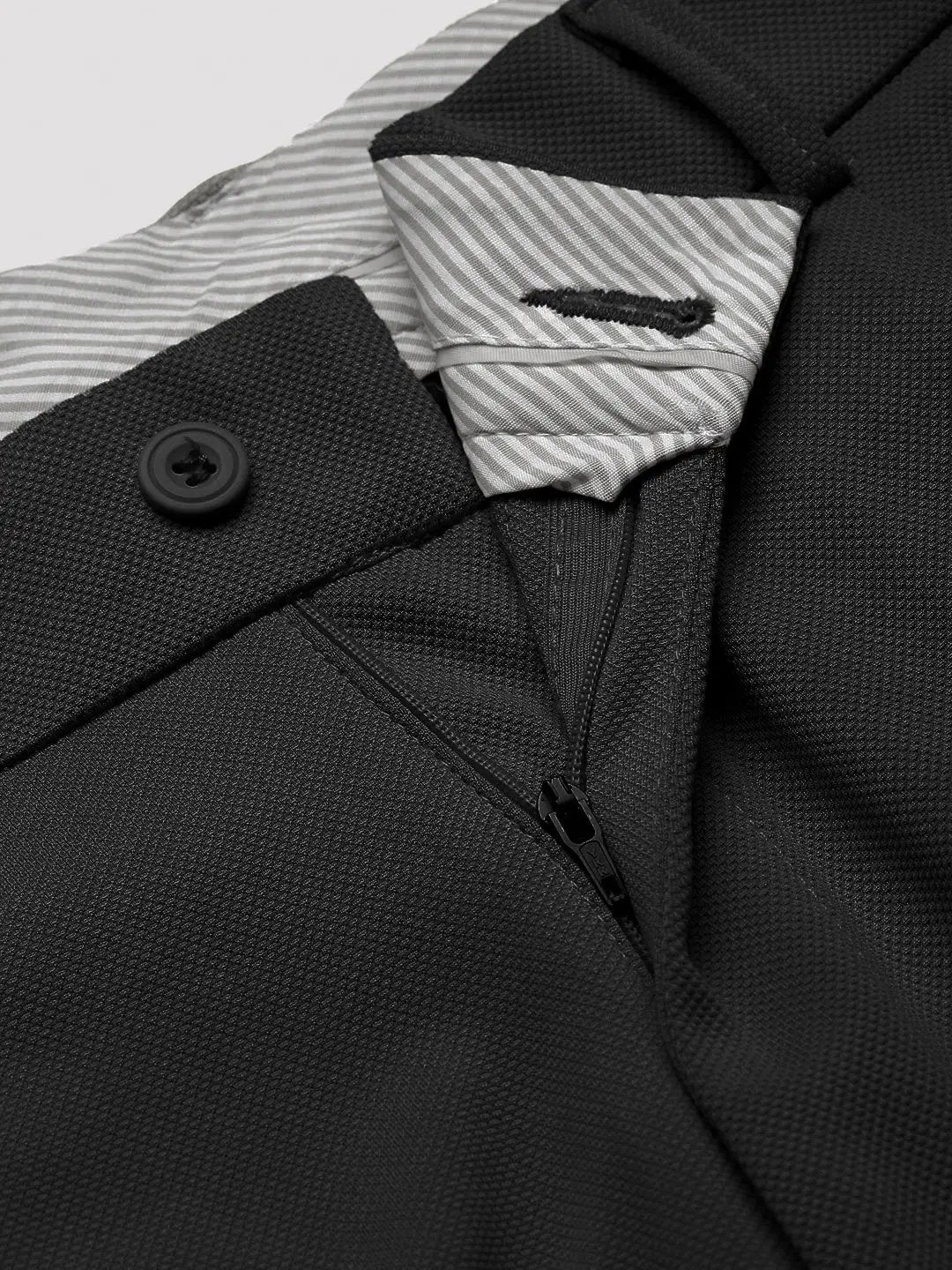Men's Black Regular Fit Formal Trouser - from SHOWOFFFF