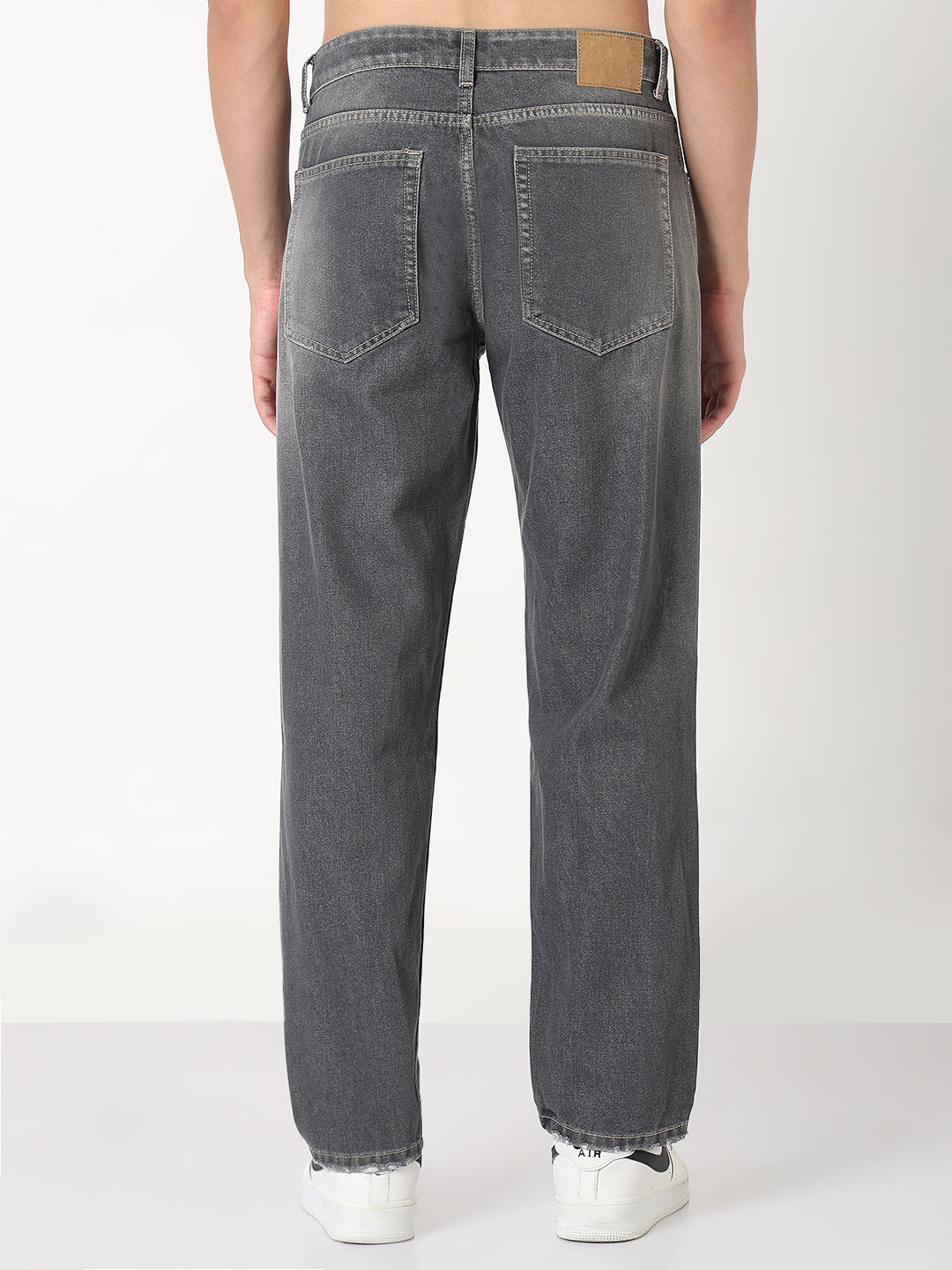 Men's Grey Washed Slim Fit Jeans