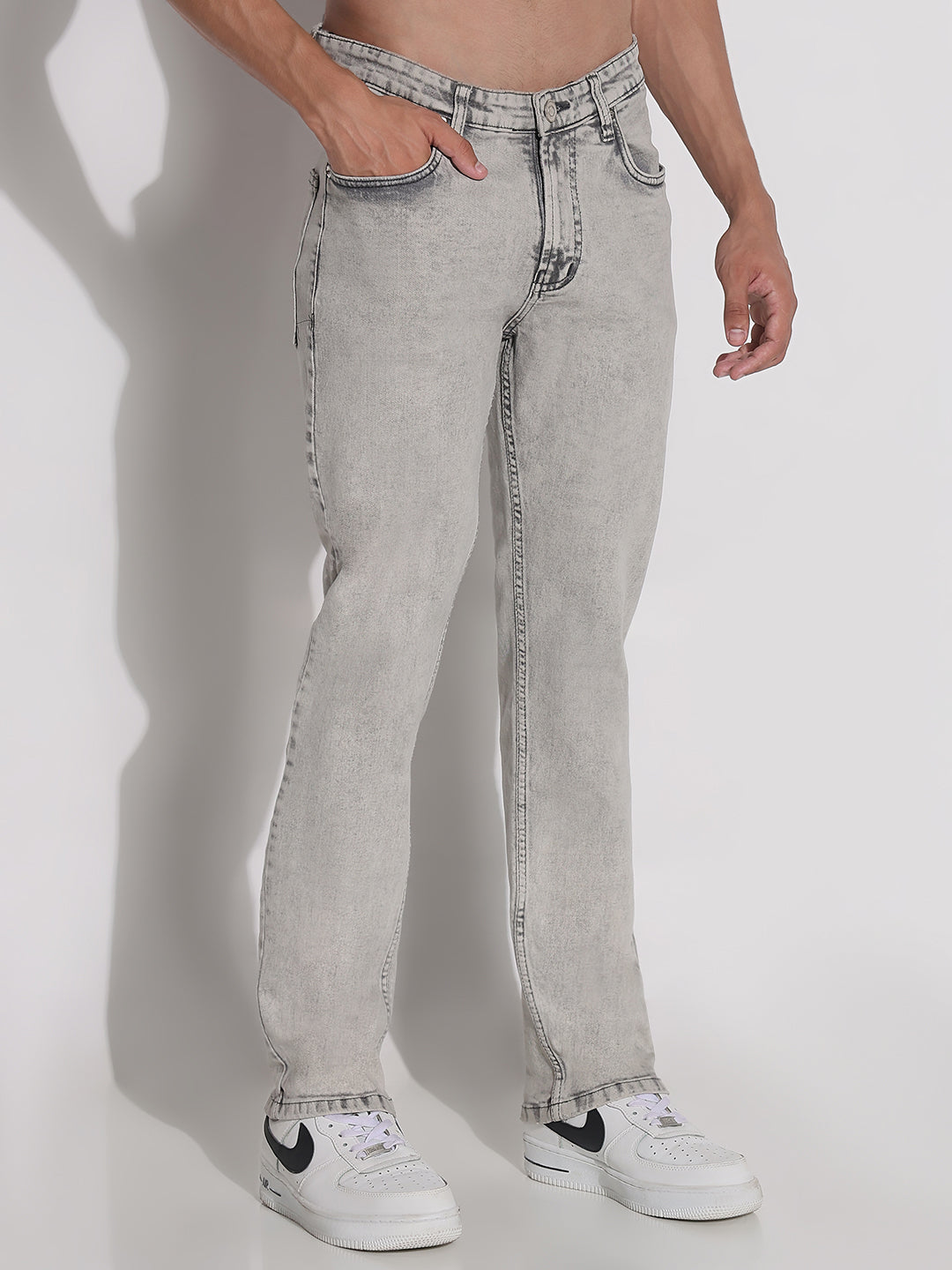 Men's Grey Slim Fit Jeans