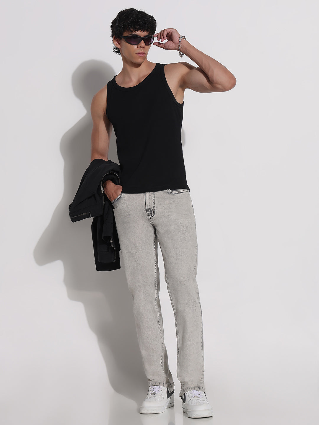 Men's Grey Slim Fit Jeans