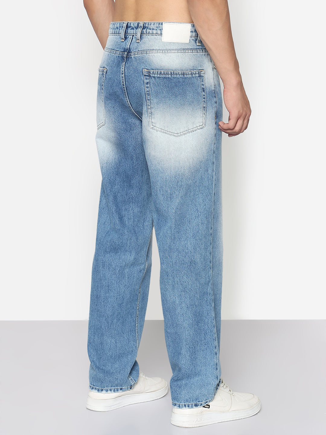 Men's Blue Baggy Fit Jeans