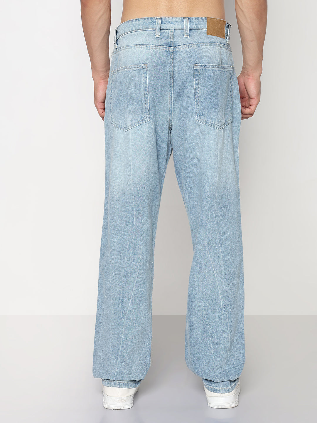 Men's Blue Baggy Fit Jeans