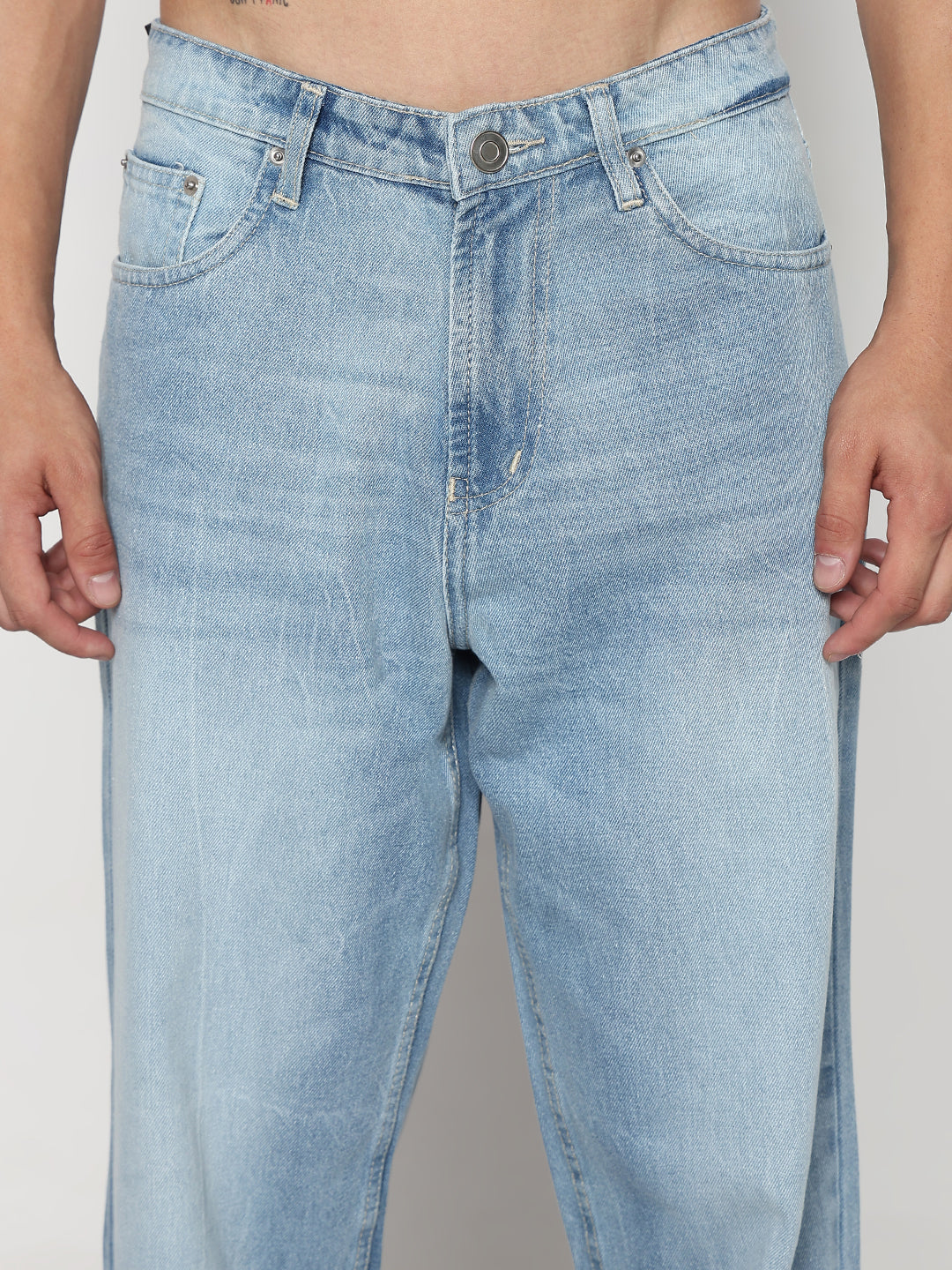 Men's Blue Baggy Fit Jeans