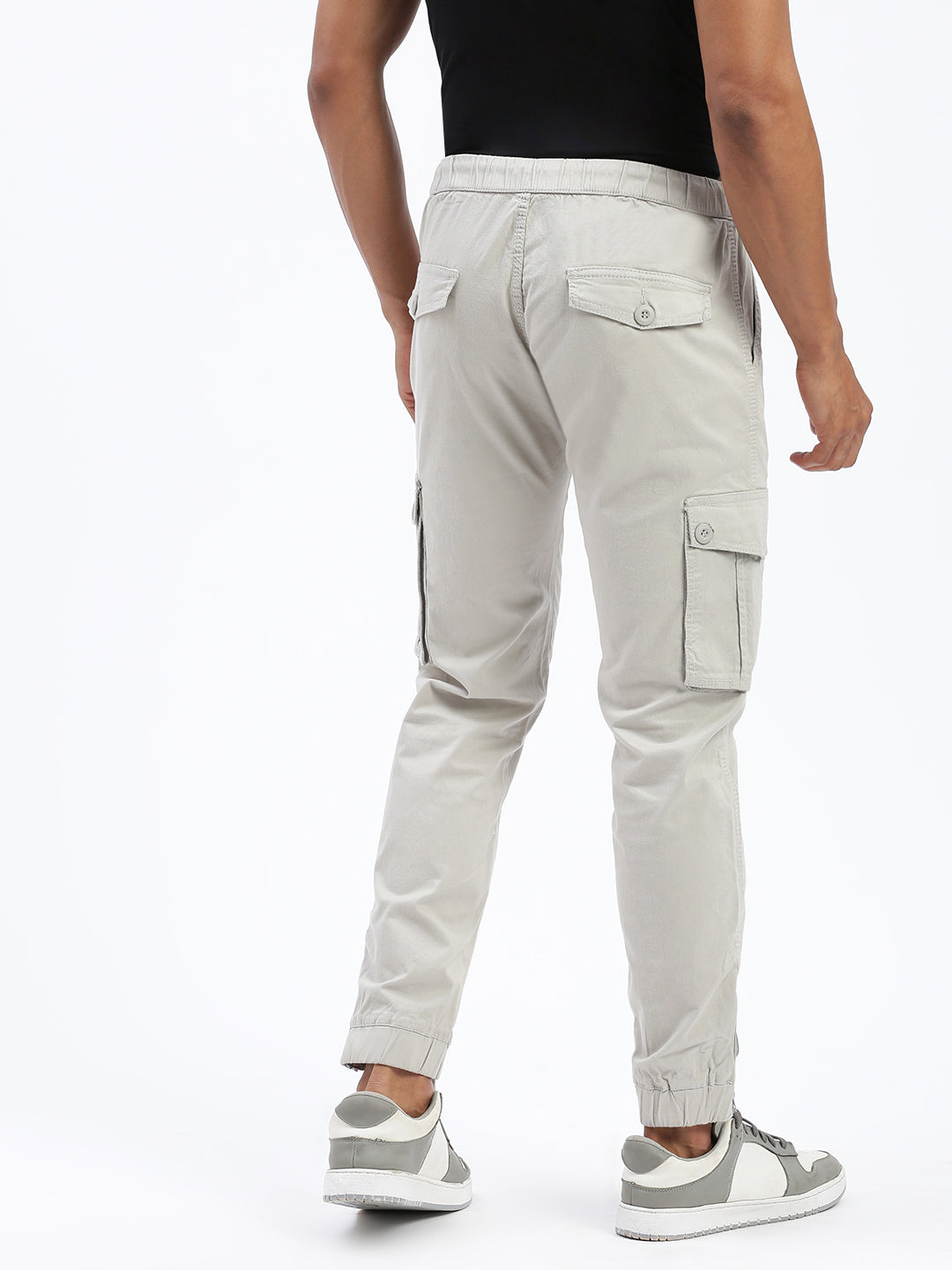 Men Solid Grey Joggers