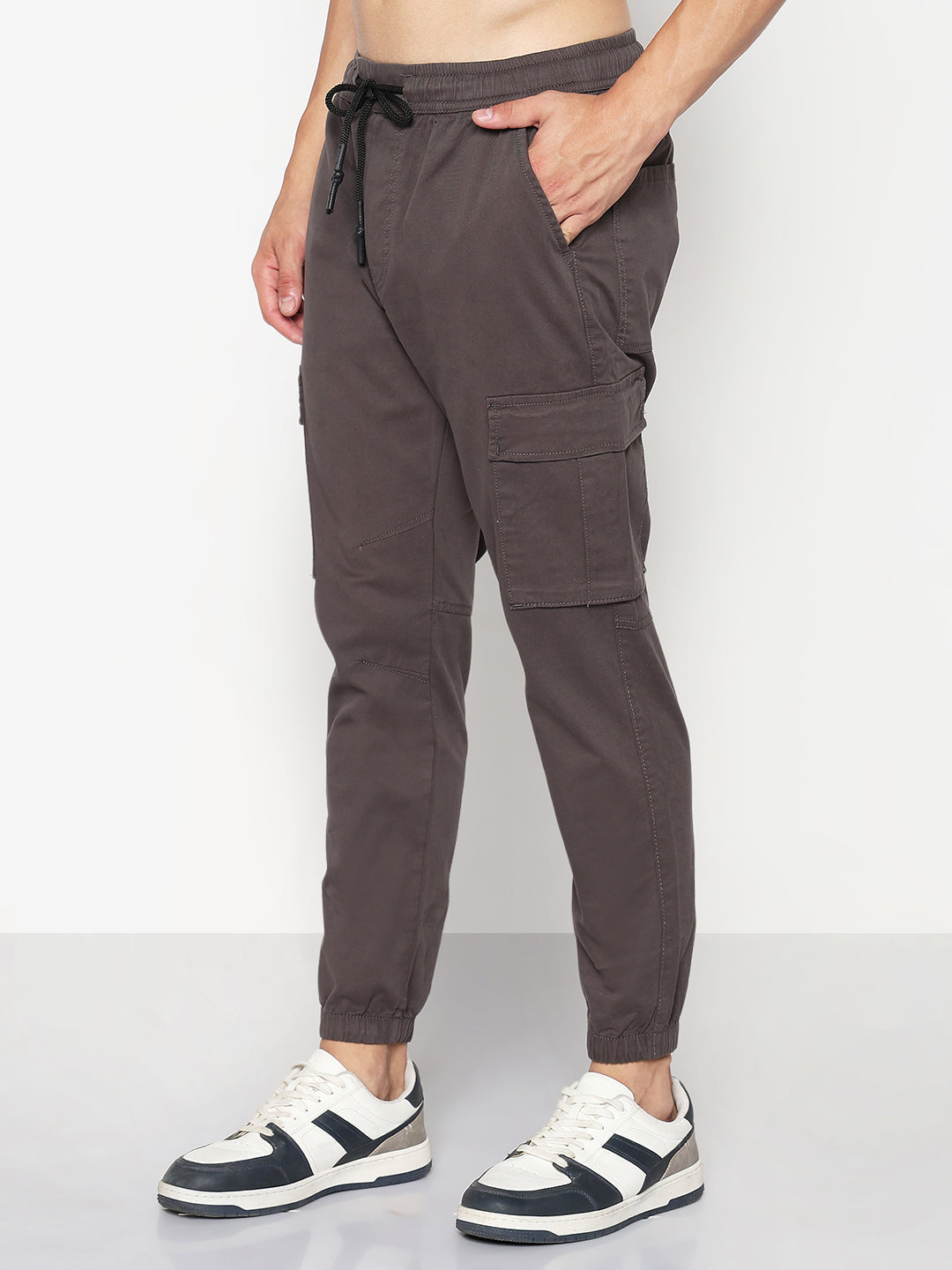 Men's Grey Slim Fit Joggers