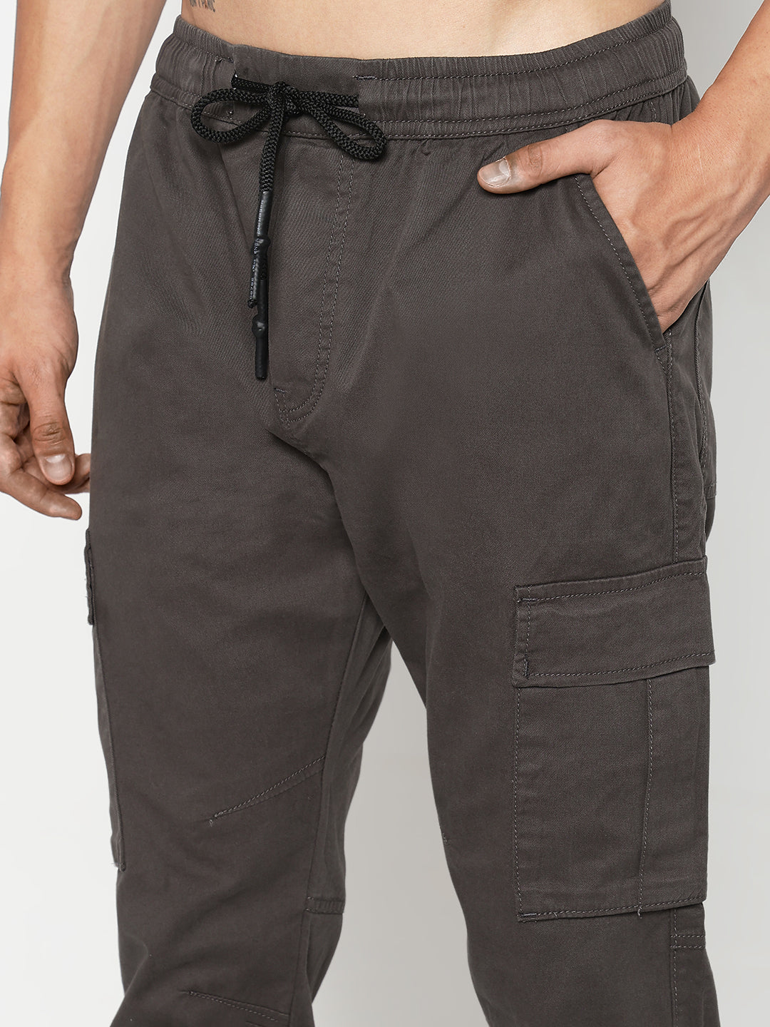 Men's Grey Slim Fit Joggers