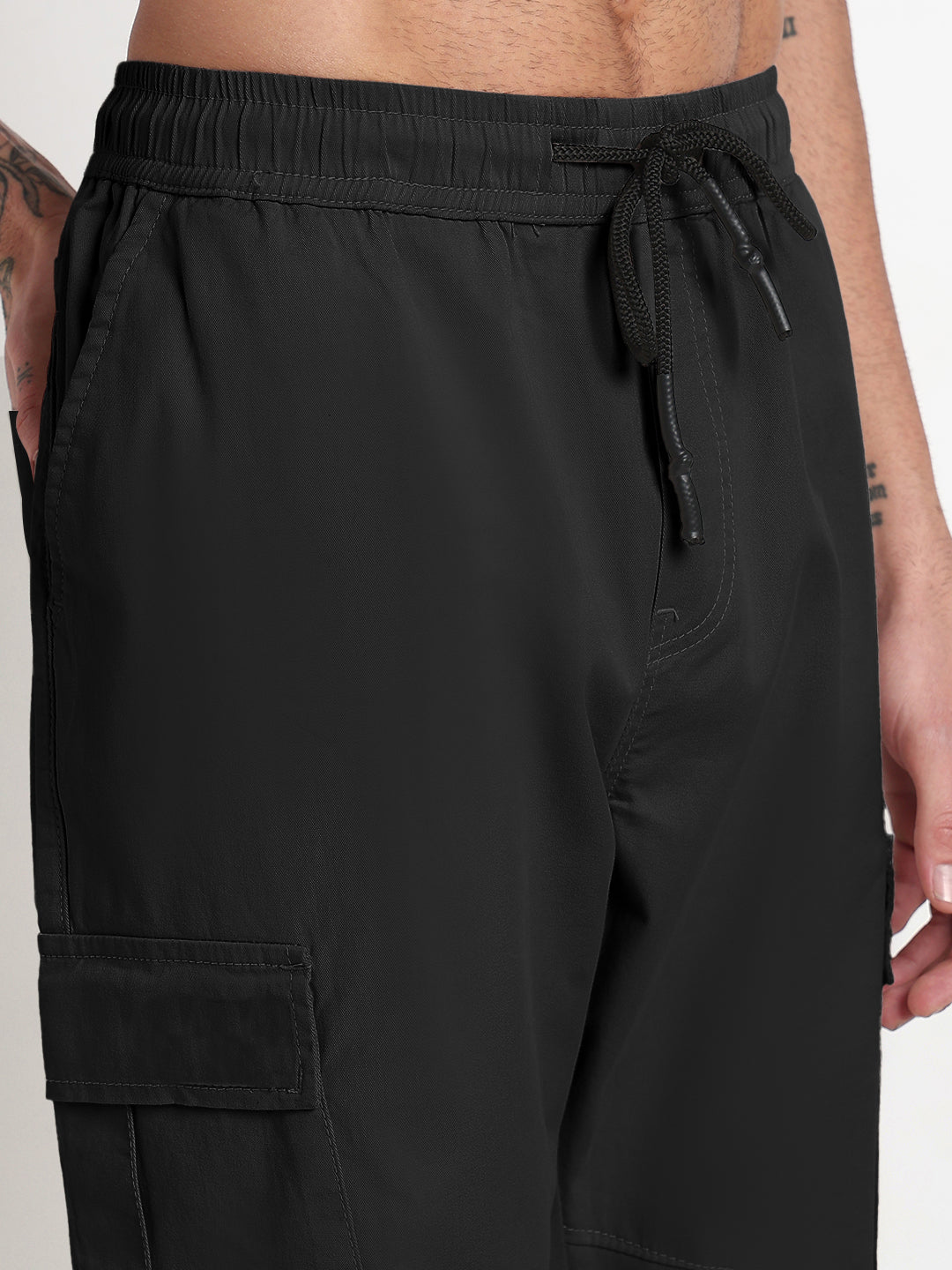 Men's Black Slim Fit Joggers