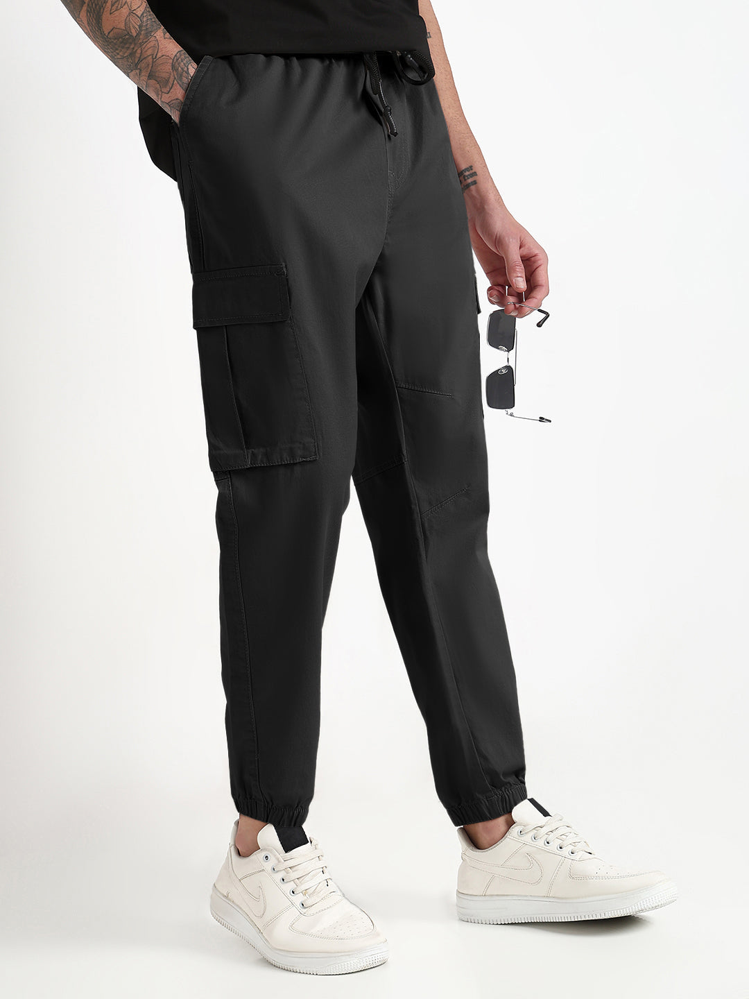 Men's Black Slim Fit Joggers