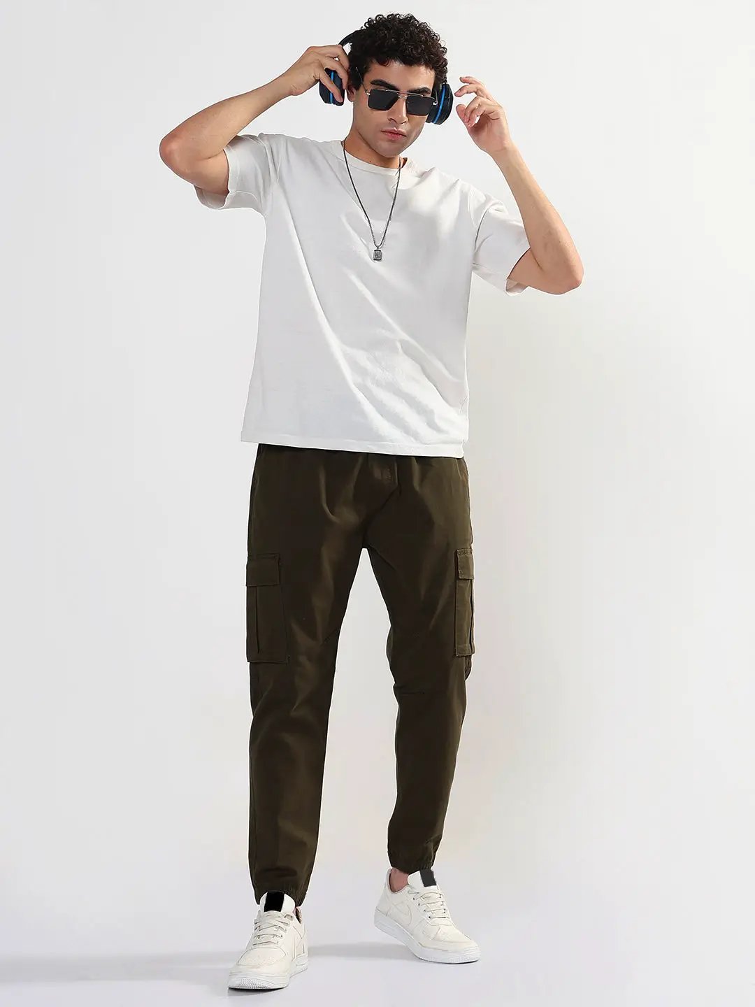Men's Brown Tapered Fit Joggers - from SHOWOFFFF