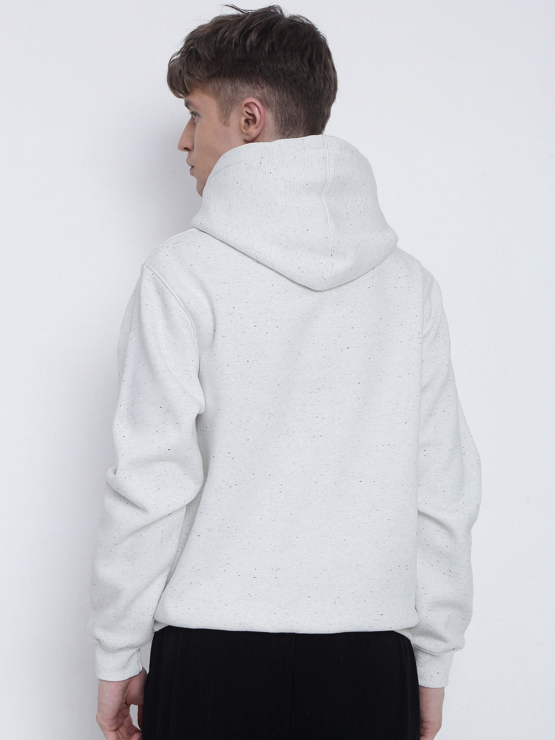 Men's Striped White Hoodie