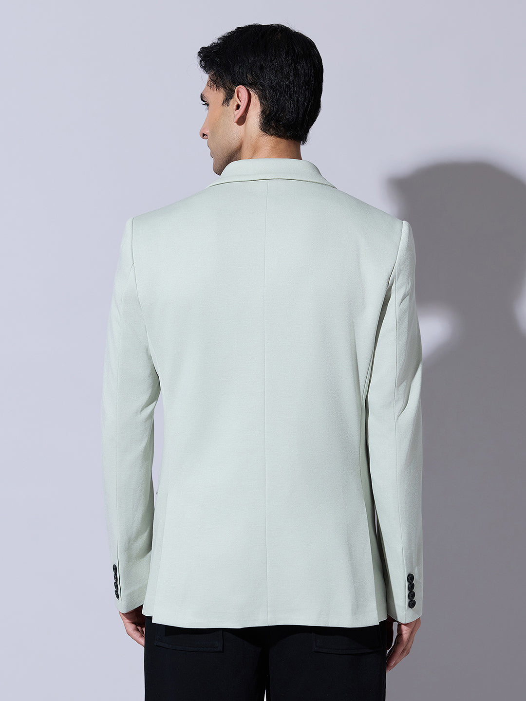 Men's Green Single Breasted Tailored Fit Blazer